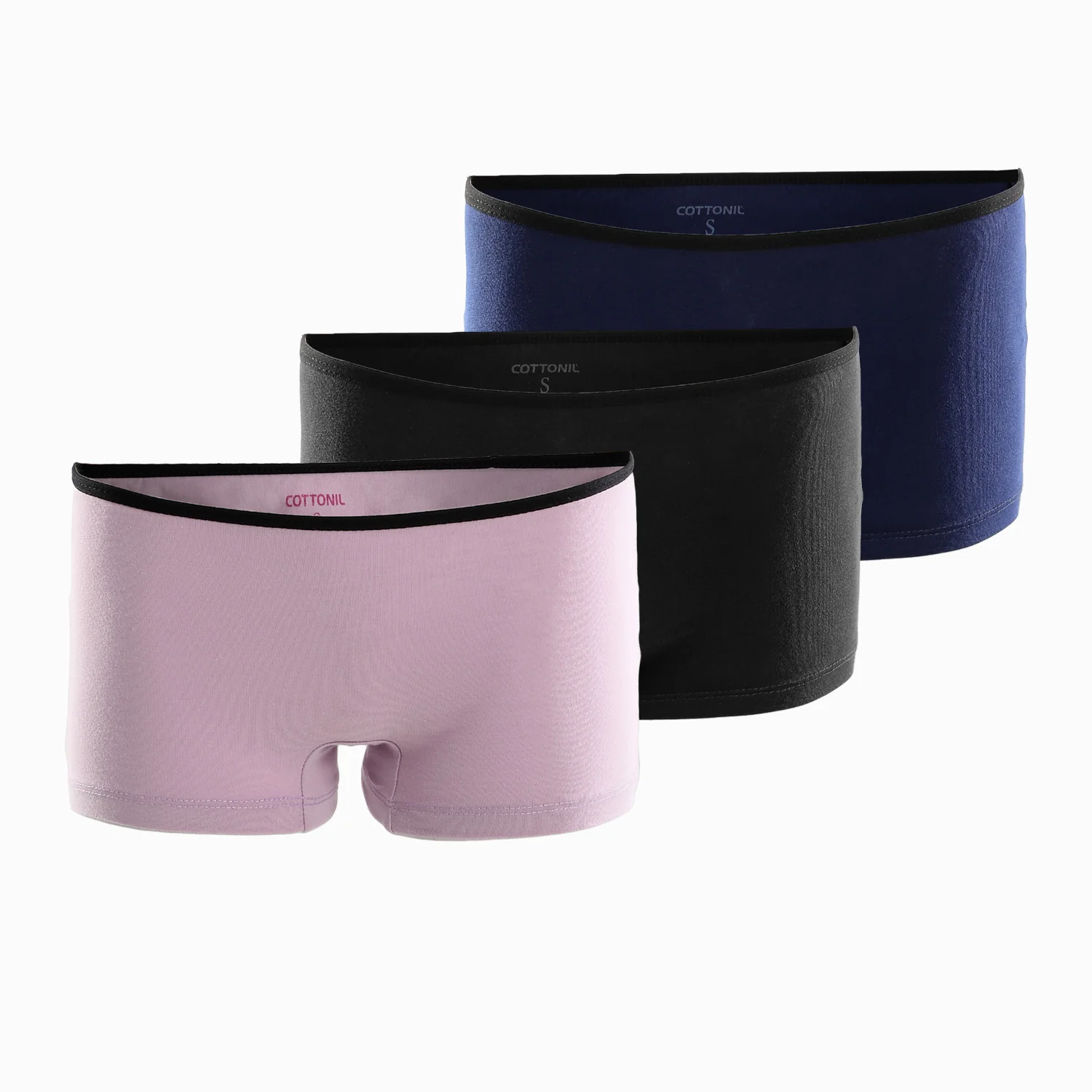 Pack Of 3 Cottonila Plain Underwear Hot-Short - Multicolor