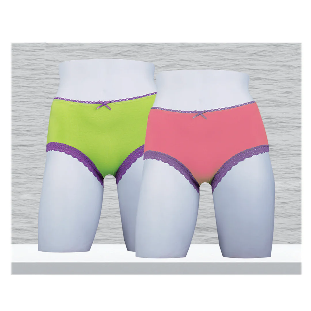 Pack Of 2- Vancy Plain lace Midi - Multicolours